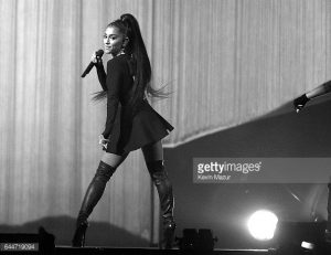 Ariana Grande performs onstage during her "Dangerous Woman" tour at Madison Square Garden on February 23, 2017 in New York City.